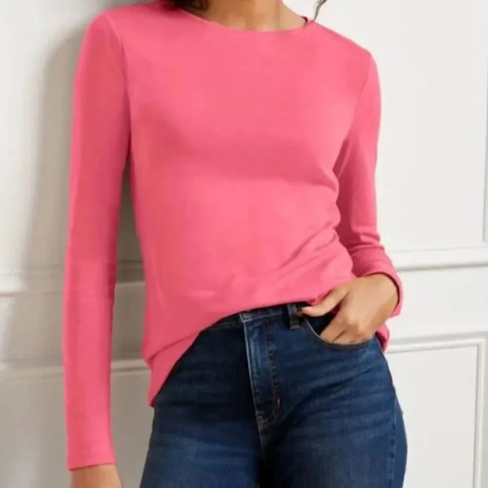 L.L.Bean Women's Pink Long Sleeve Top